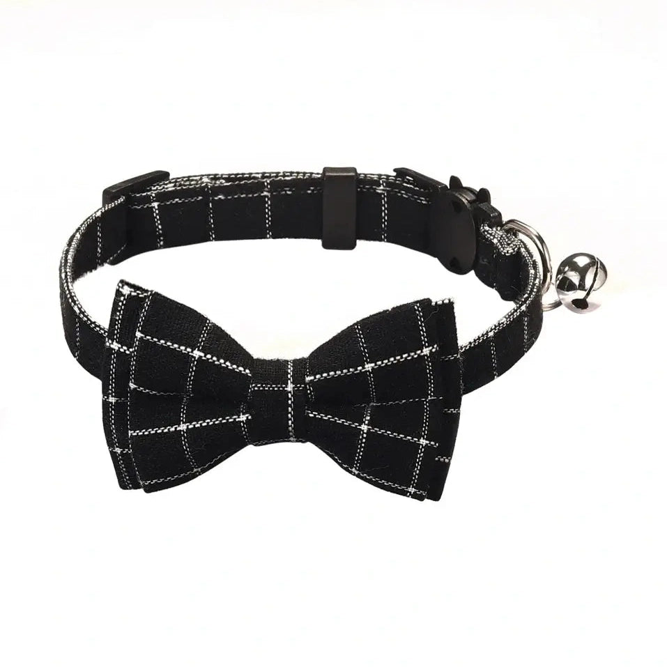 Adjustable Bow Tie with Sash Small Bell for Cats-Furever Adorable