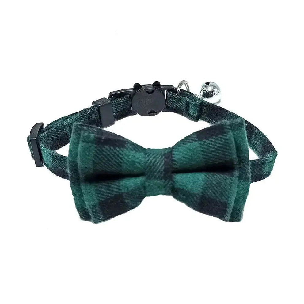 Adjustable Bow Tie with Sash Small Bell for Cats-Furever Adorable