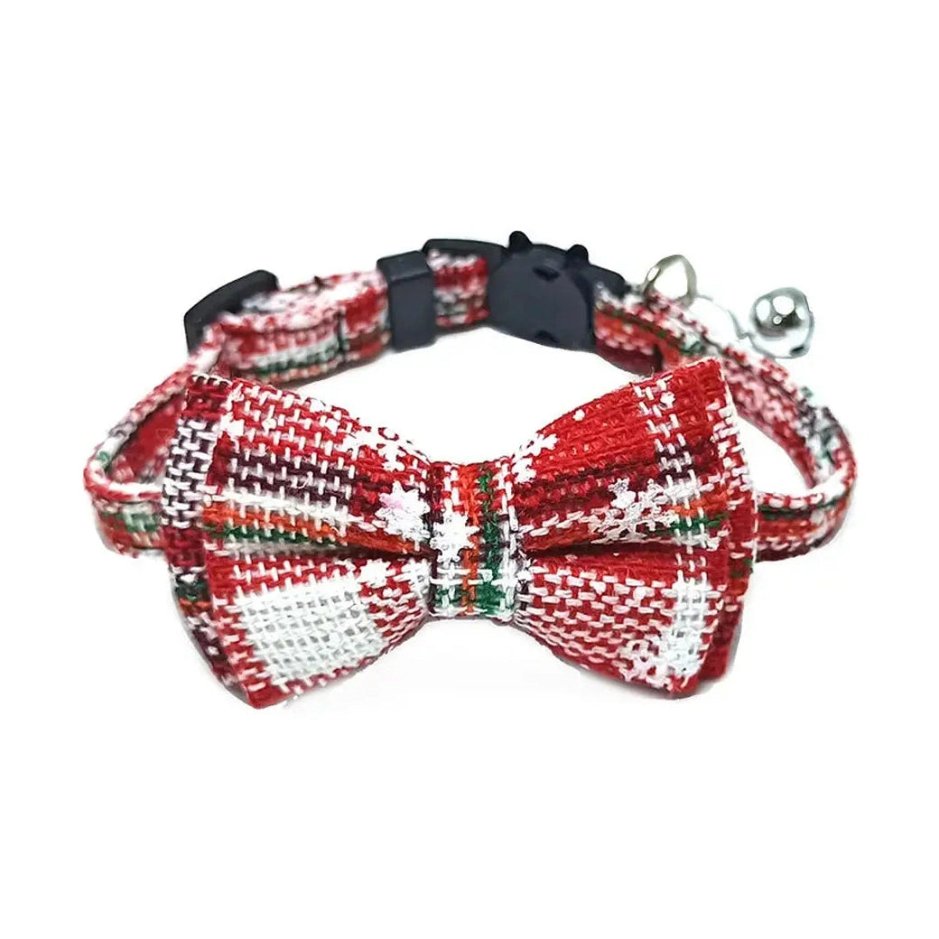 Adjustable Bow Tie with Sash Small Bell for Cats-Furever Adorable