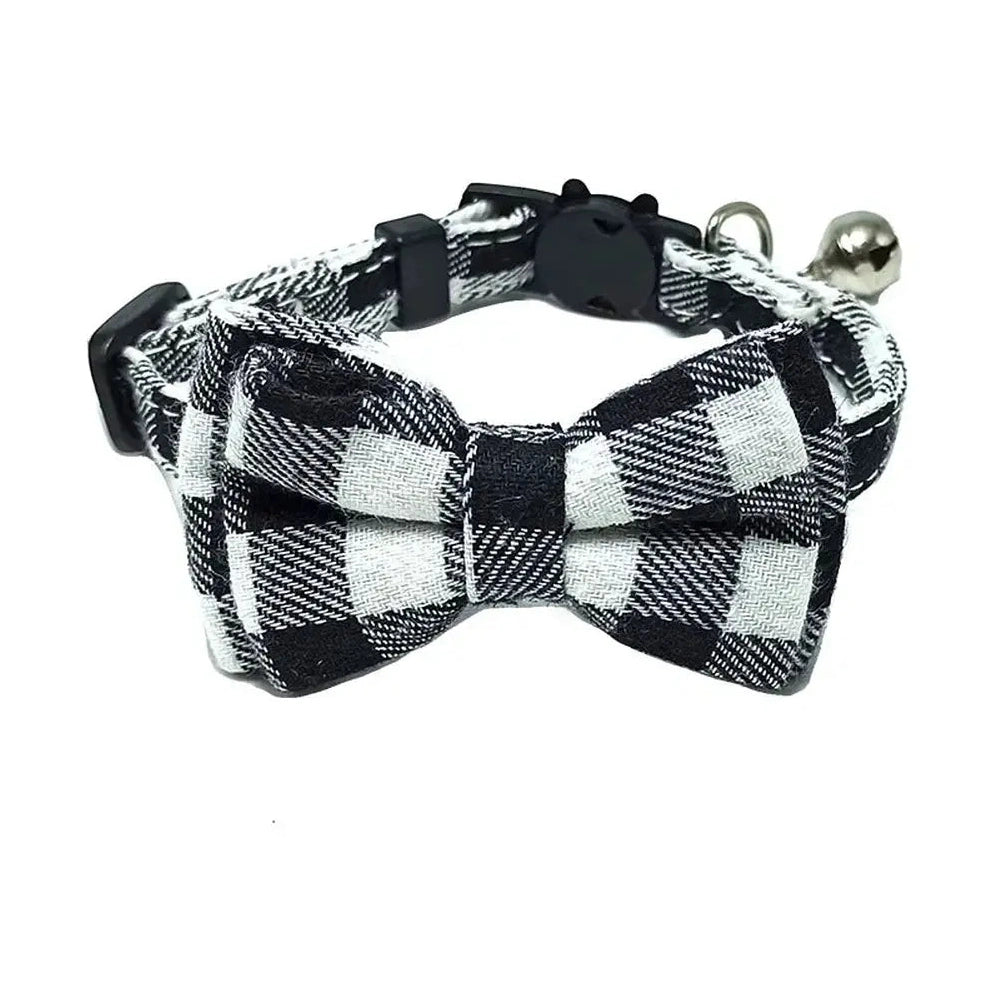 Adjustable Bow Tie with Sash Small Bell for Cats-Furever Adorable