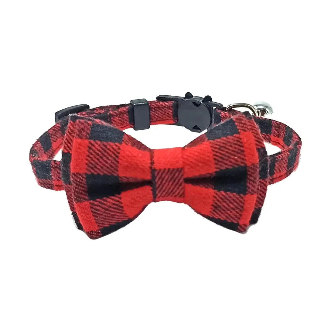 Adjustable Bow Tie with Sash Small Bell for Cats-Furever Adorable