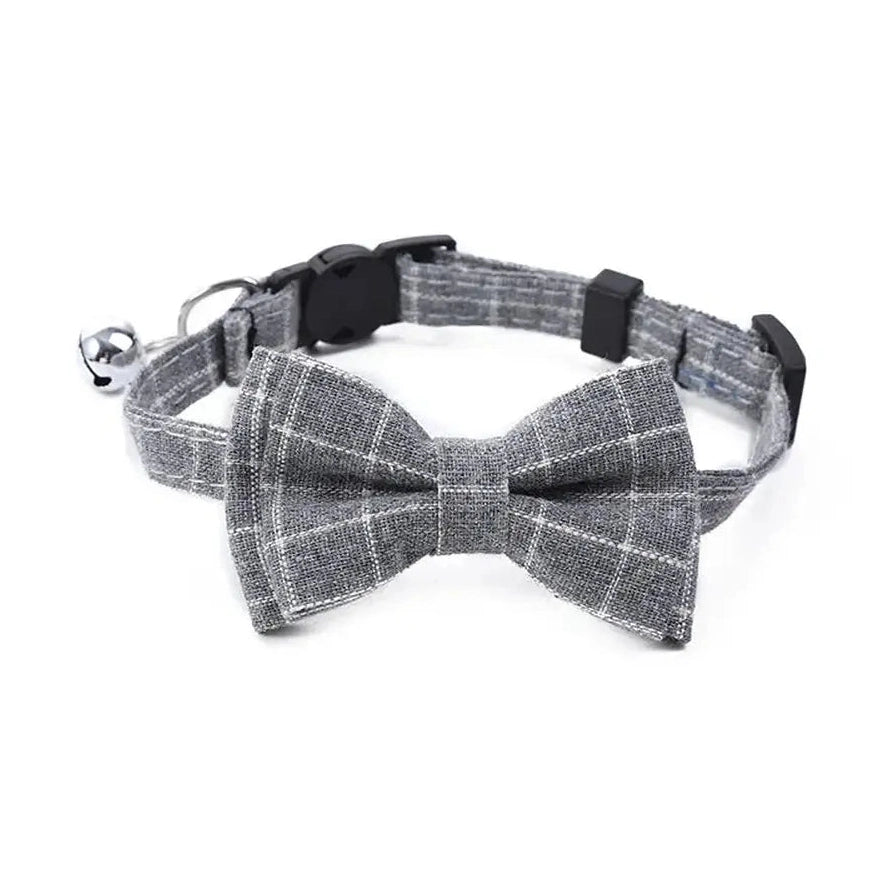 Adjustable Bow Tie with Sash Small Bell for Cats-Furever Adorable