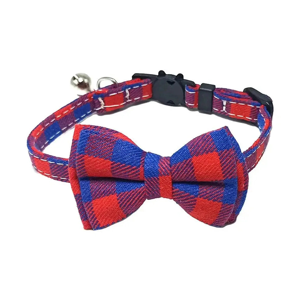 Adjustable Bow Tie with Sash Small Bell for Cats-Furever Adorable