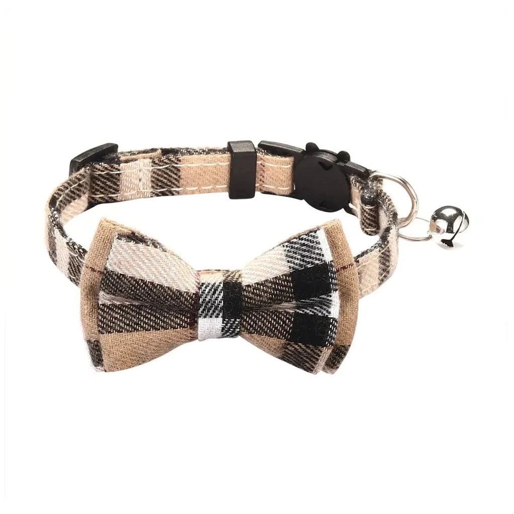 Adjustable Bow Tie with Sash Small Bell for Cats-Furever Adorable