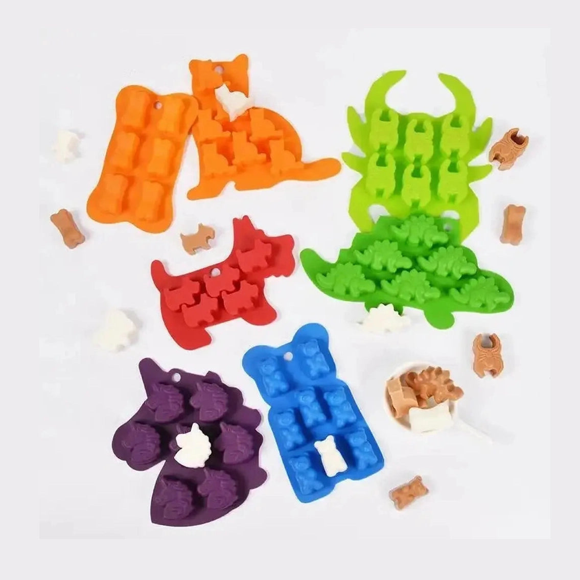 Animal Shape Silicone Baking Molding Set-Furever Adorable