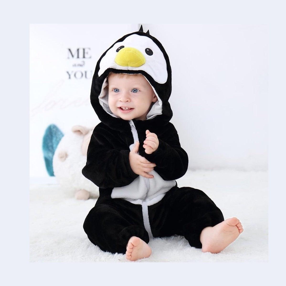 Baby Onesie - Penguin Jumpsuit-Furever Adorable