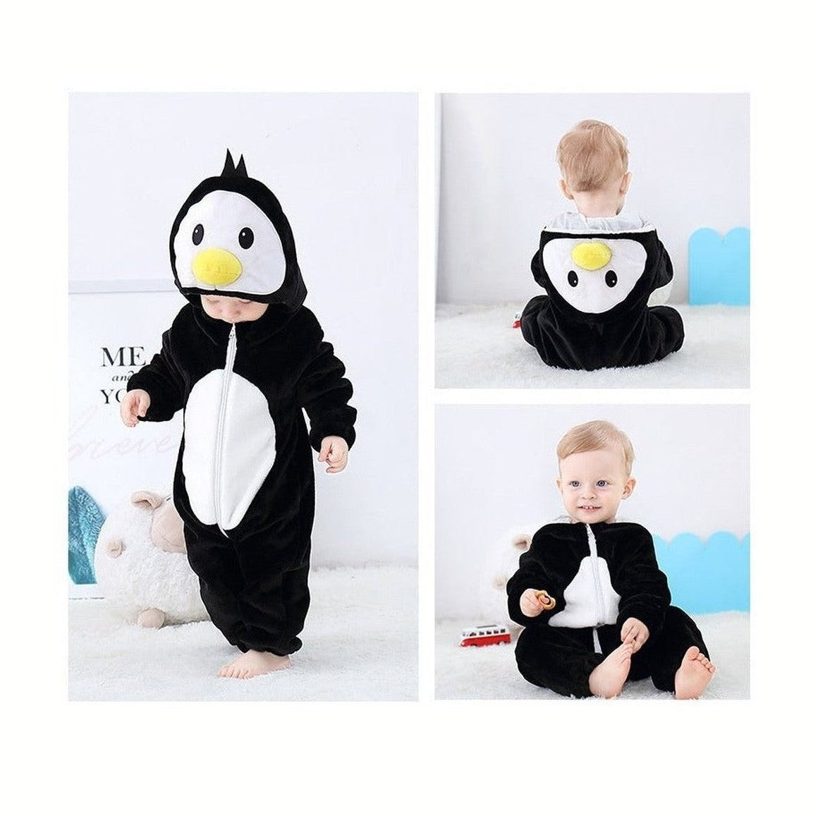 Baby Onesie - Penguin Jumpsuit-Furever Adorable