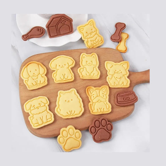 Cartoon Dog Cookie Cutters Set-Furever Adorable