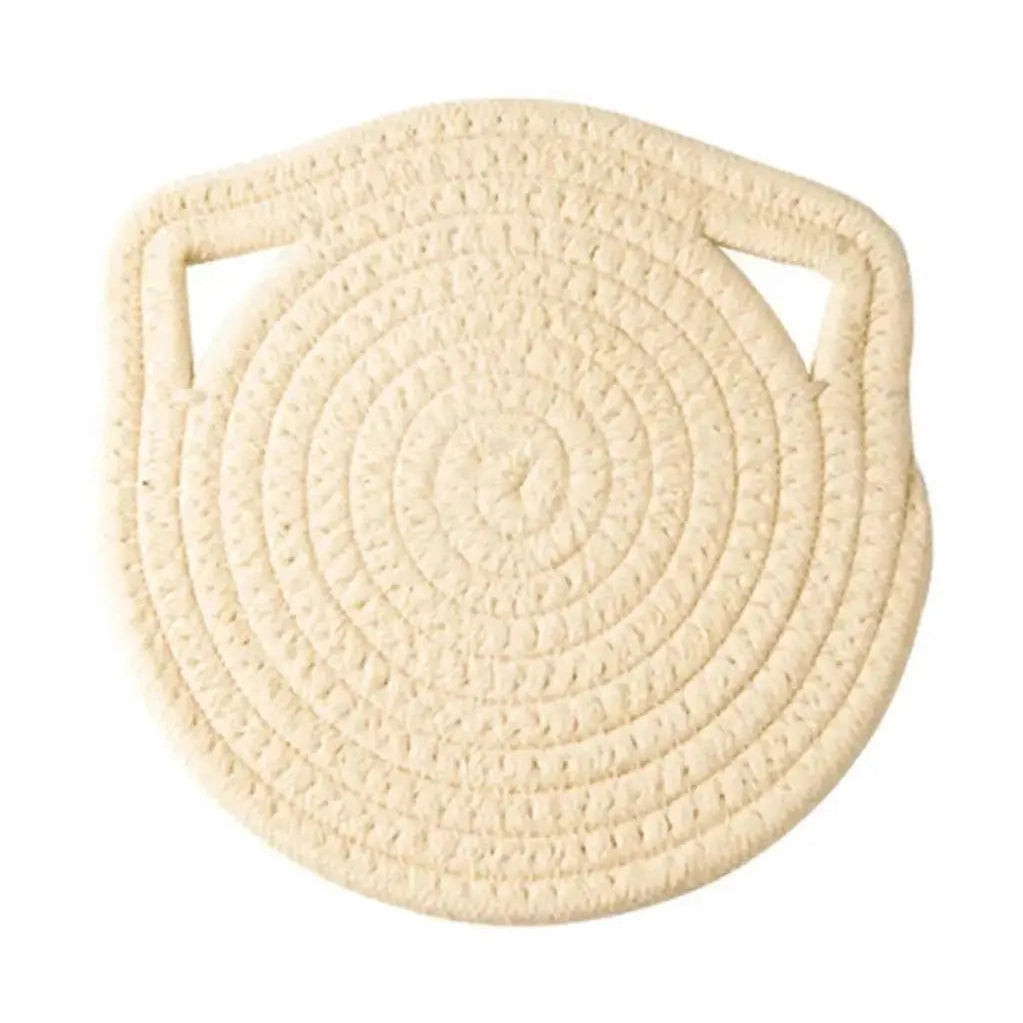 Cat Ear Shaped Heat-resistant Round Dining Table Placemat-Furever Adorable