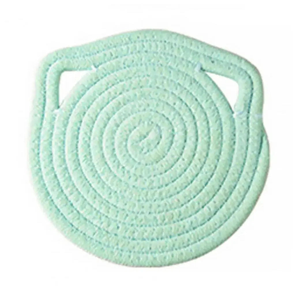 Cat Ear Shaped Heat-resistant Round Dining Table Placemat-Furever Adorable