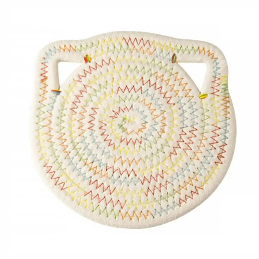 Cat Ear Shaped Heat-resistant Round Dining Table Placemat-Furever Adorable