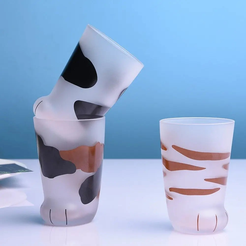 Cat Paw Glass Cup - 300ml-Furever Adorable