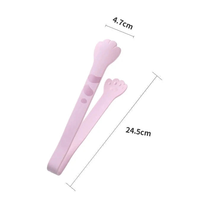 Cat Paw Shaped Non-Slip Silicone Cooking Tongs-Furever Adorable