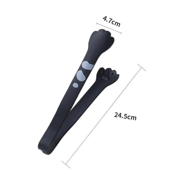 Cat Paw Shaped Non-Slip Silicone Cooking Tongs-Furever Adorable