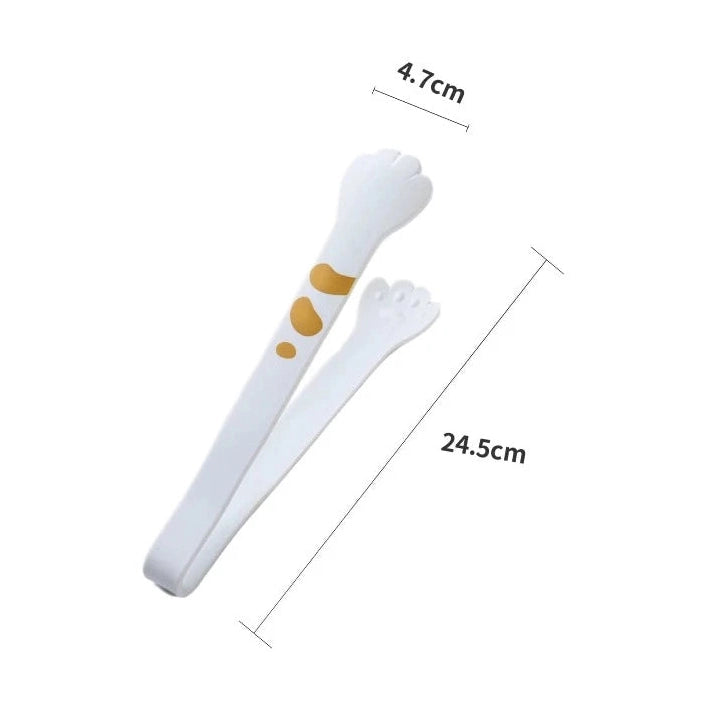 Cat Paw Shaped Non-Slip Silicone Cooking Tongs-Furever Adorable