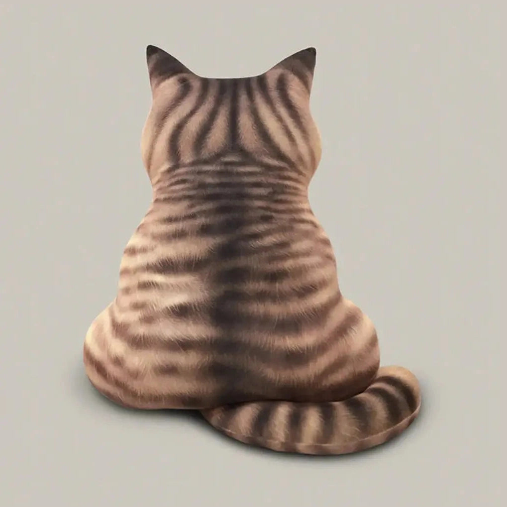 Cat Shaped Plush Toy for Sofa-Furever Adorable