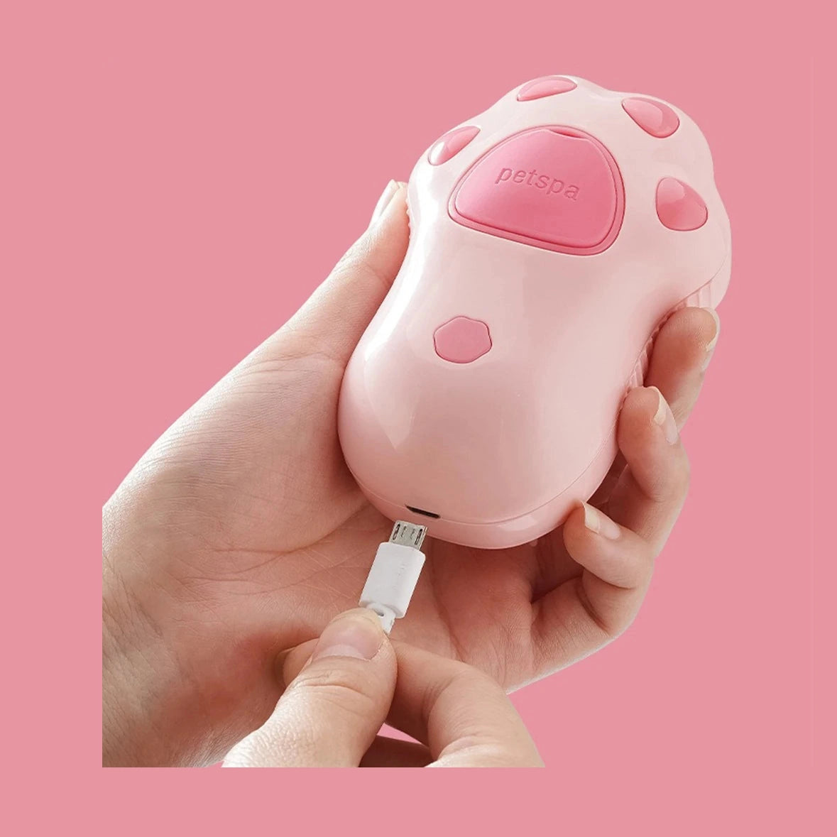 Cat Steam Brush Dog Massage Comb with Electric Water Spray Soft Silicone Pet Grooming Brush for Removing Tangled and Loose Hair Furever Adorable