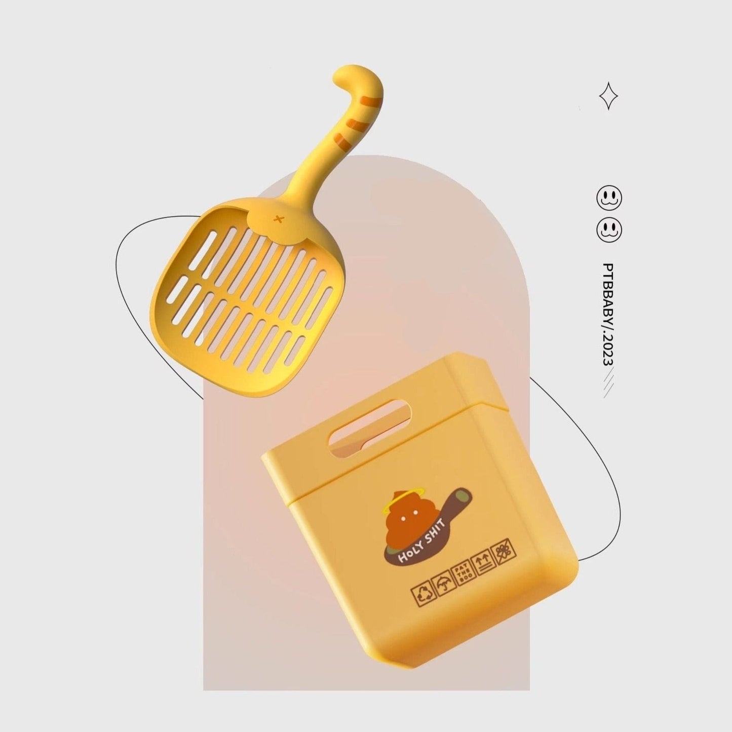 Cat’s Tail Shape Litter Pet Shovel-Furever Adorable