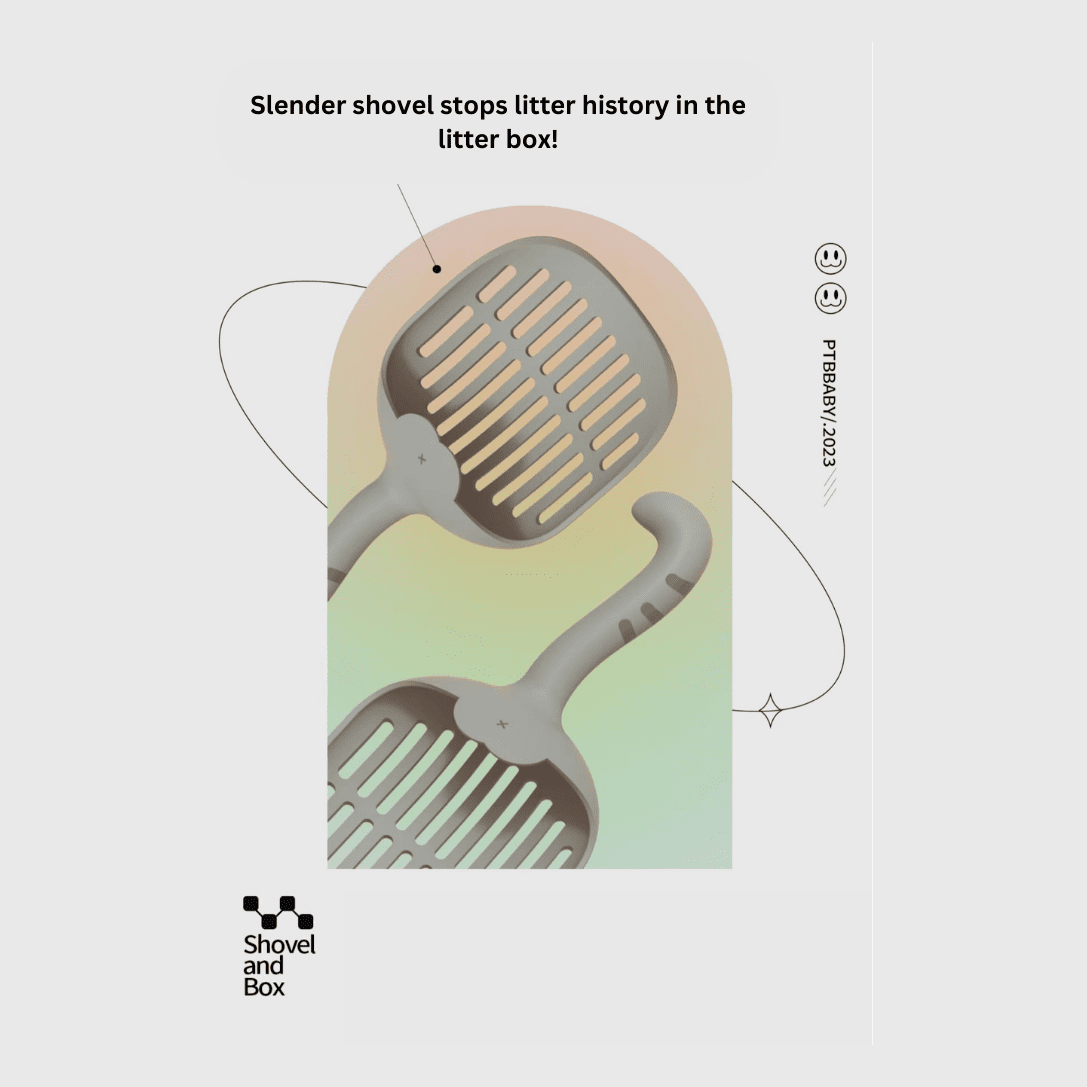 Cat’s Tail Shape Litter Pet Shovel-Furever Adorable