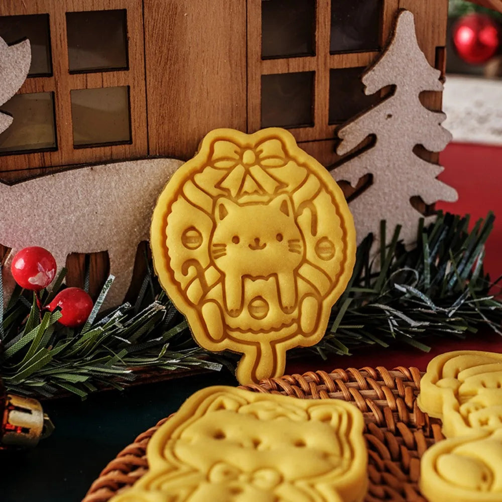 Christmas Cat Cookie Mold-Furever Adorable