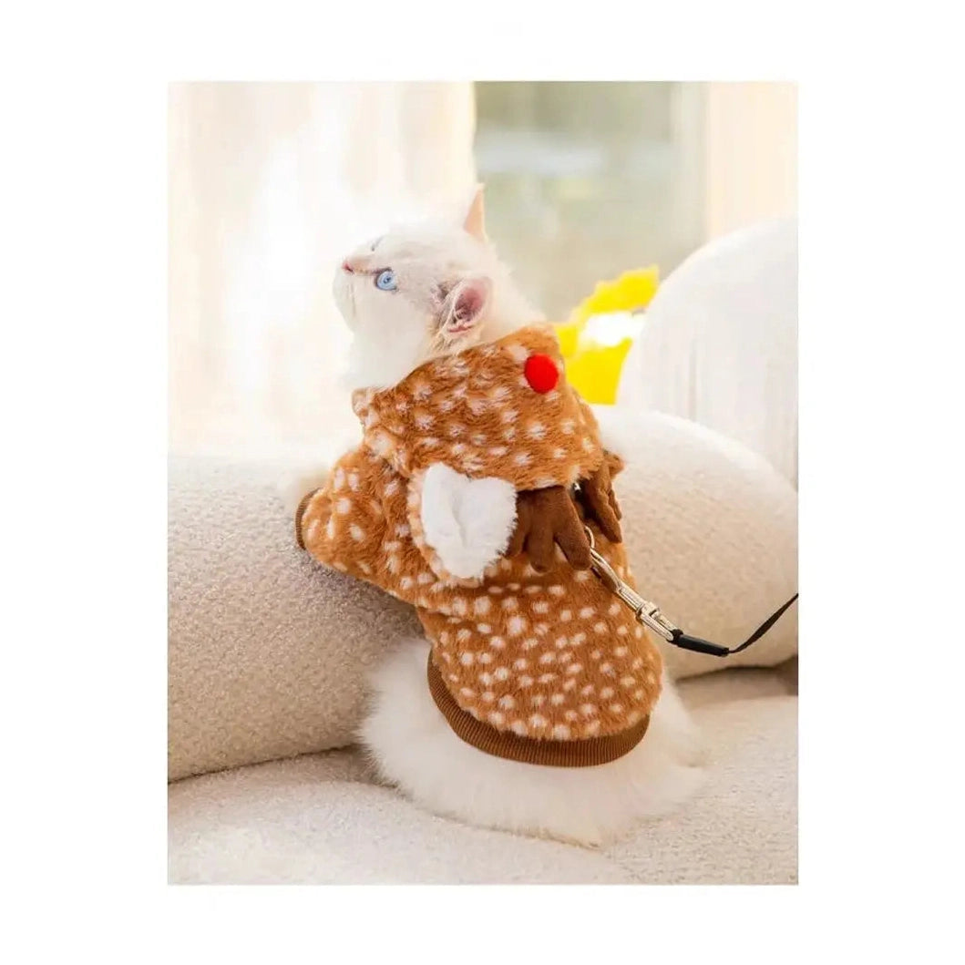 Christmas Elk Pet Winter Apparel-Furever Adorable