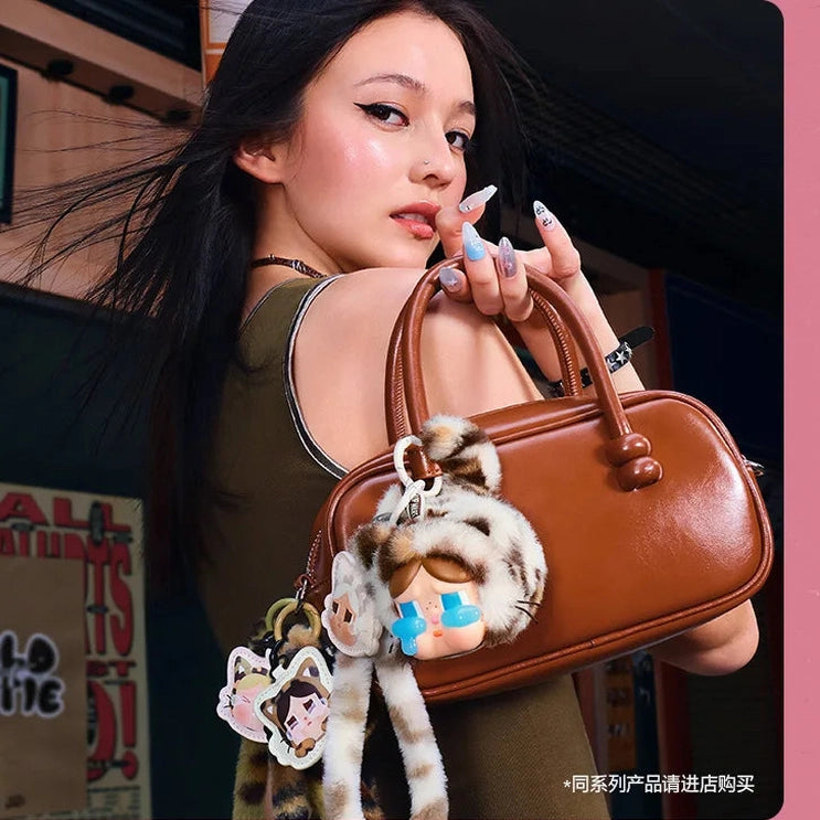 Genuine Crybaby Wild But Cutie Leopard Cat Series Vinyl Plush Blind Box Keychain Bag Pendant Cute Design Limited Edition Gift Furever Adorable