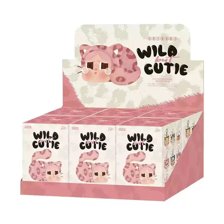 Genuine Crybaby Wild But Cutie Leopard Cat Series Vinyl Plush Blind Box Keychain Bag Pendant Cute Design Limited Edition Gift Furever Adorable