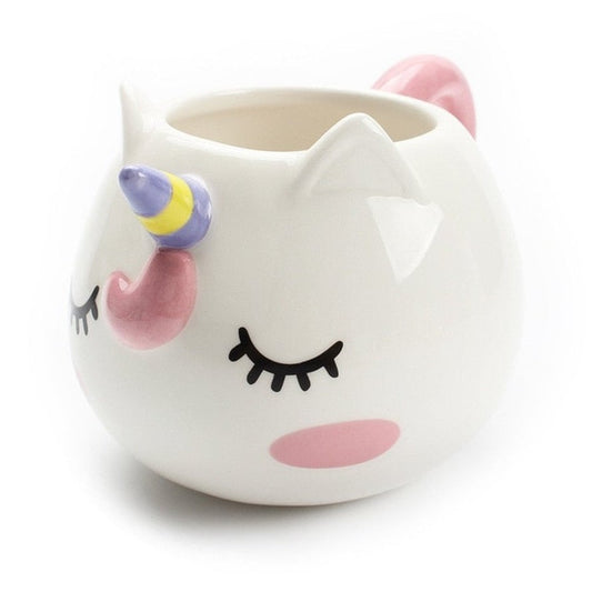 Cute Animal Ceramic Mug - Unicorn-Furever Adorable