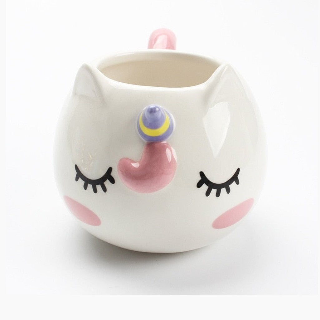Cute Animal Ceramic Mug - Unicorn-Furever Adorable