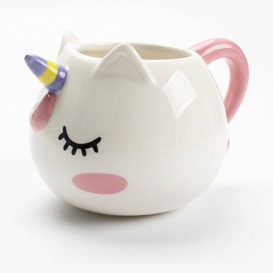 Cute Animal Ceramic Mug - Unicorn-Furever Adorable