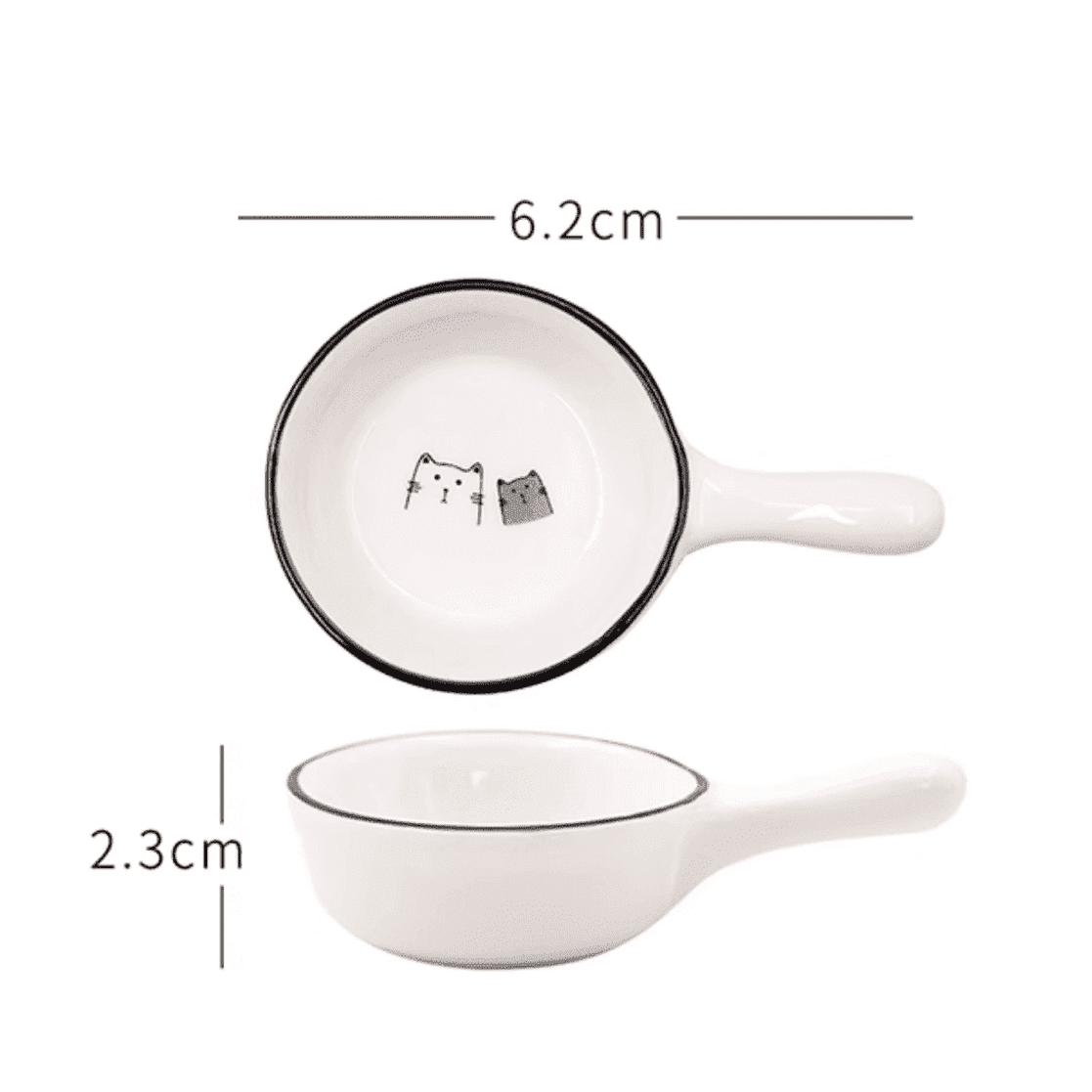 Cute Cat Ceramic Saucer-Furever Adorable