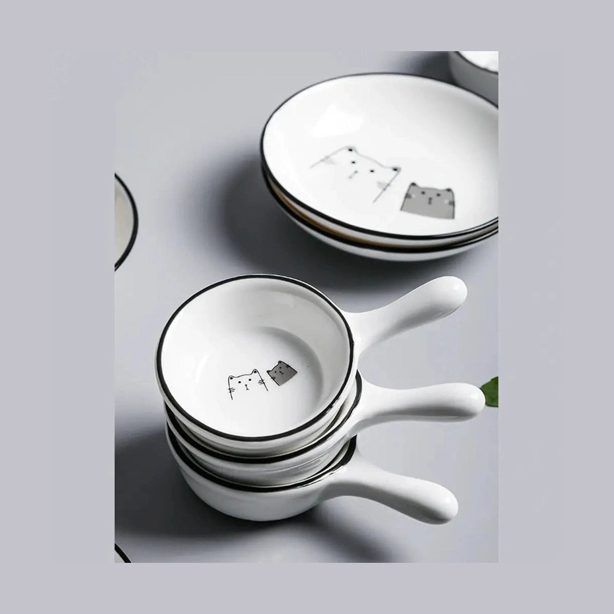 Cute Cat Ceramic Saucer-Furever Adorable