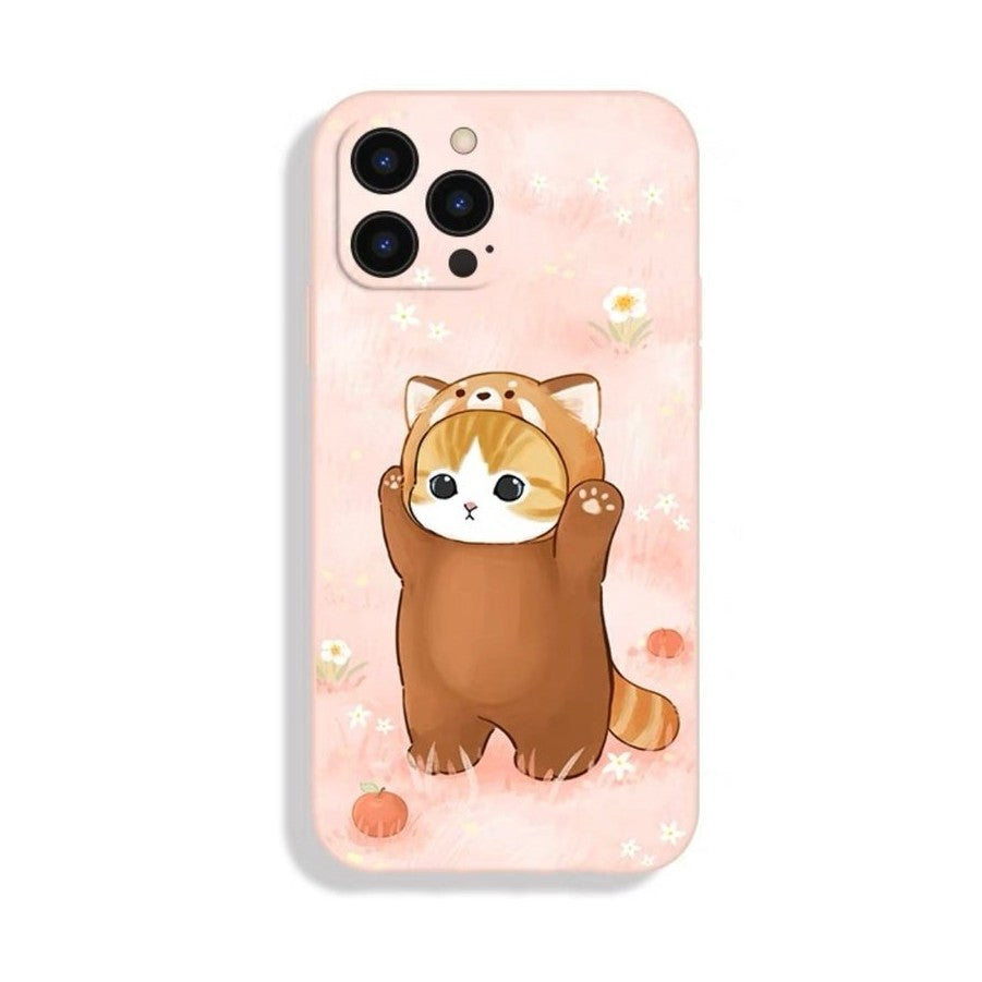 Cute Panda Patterned Silicone Phone Case-Furever Adorable