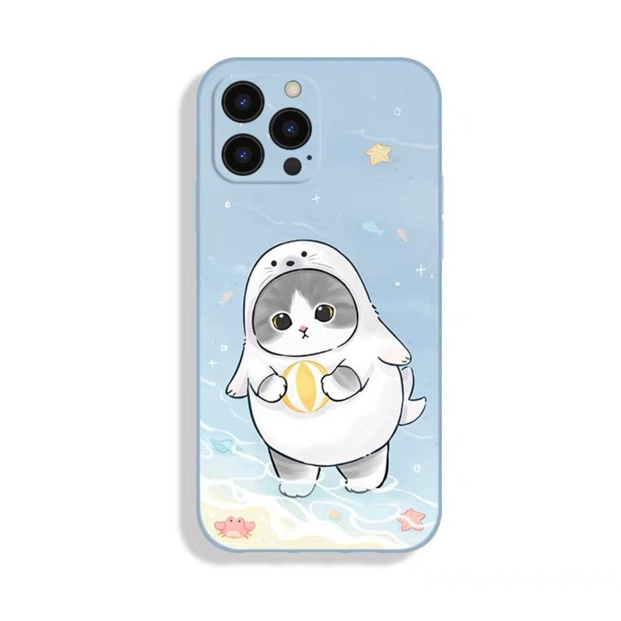 Cute Panda Patterned Silicone Phone Case-Furever Adorable