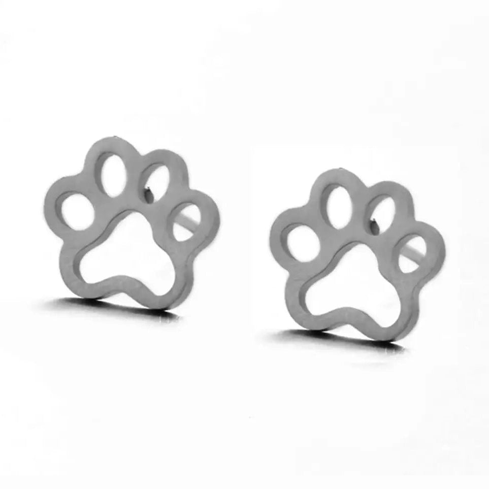 Cute Pet Paw Patterned Stud Earrings for Female-Furever Adorable