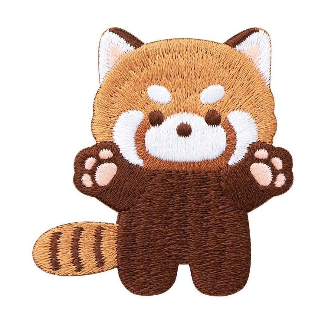 Cute Red Panda Embroideried Patches-Furever Adorable
