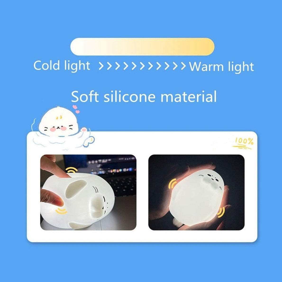 Cute Seal Night Light-Furever Adorable