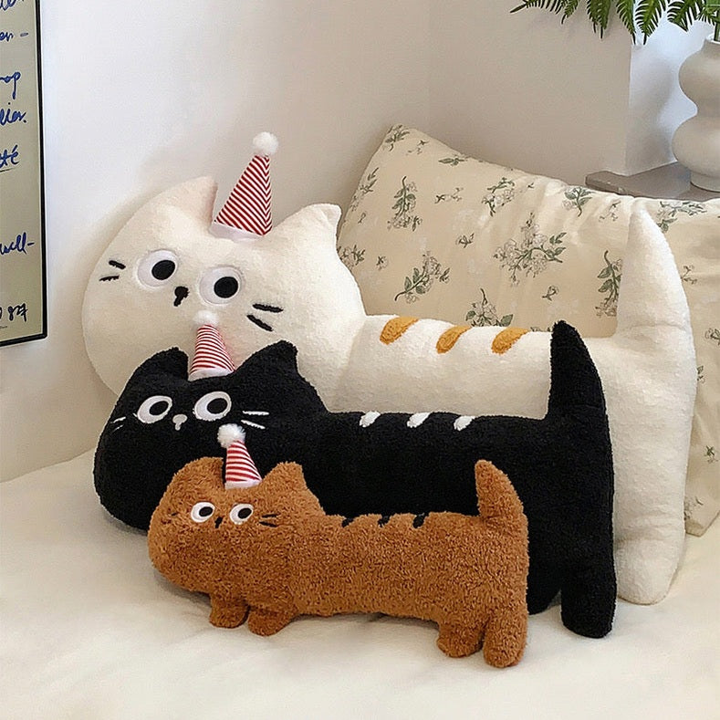 Pre-Order Cute cat with a party hat cushions-Furever Adorable