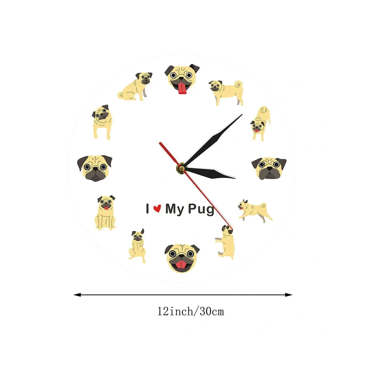 Doggy Delight Wall Clock - Dachshund / Schnauzer / Corgi / Pugs-Furever Adorable