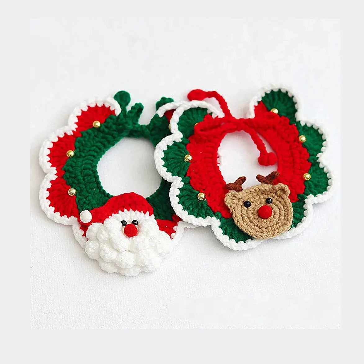 Festive Hand-Woven Pet Collar-Furever Adorable
