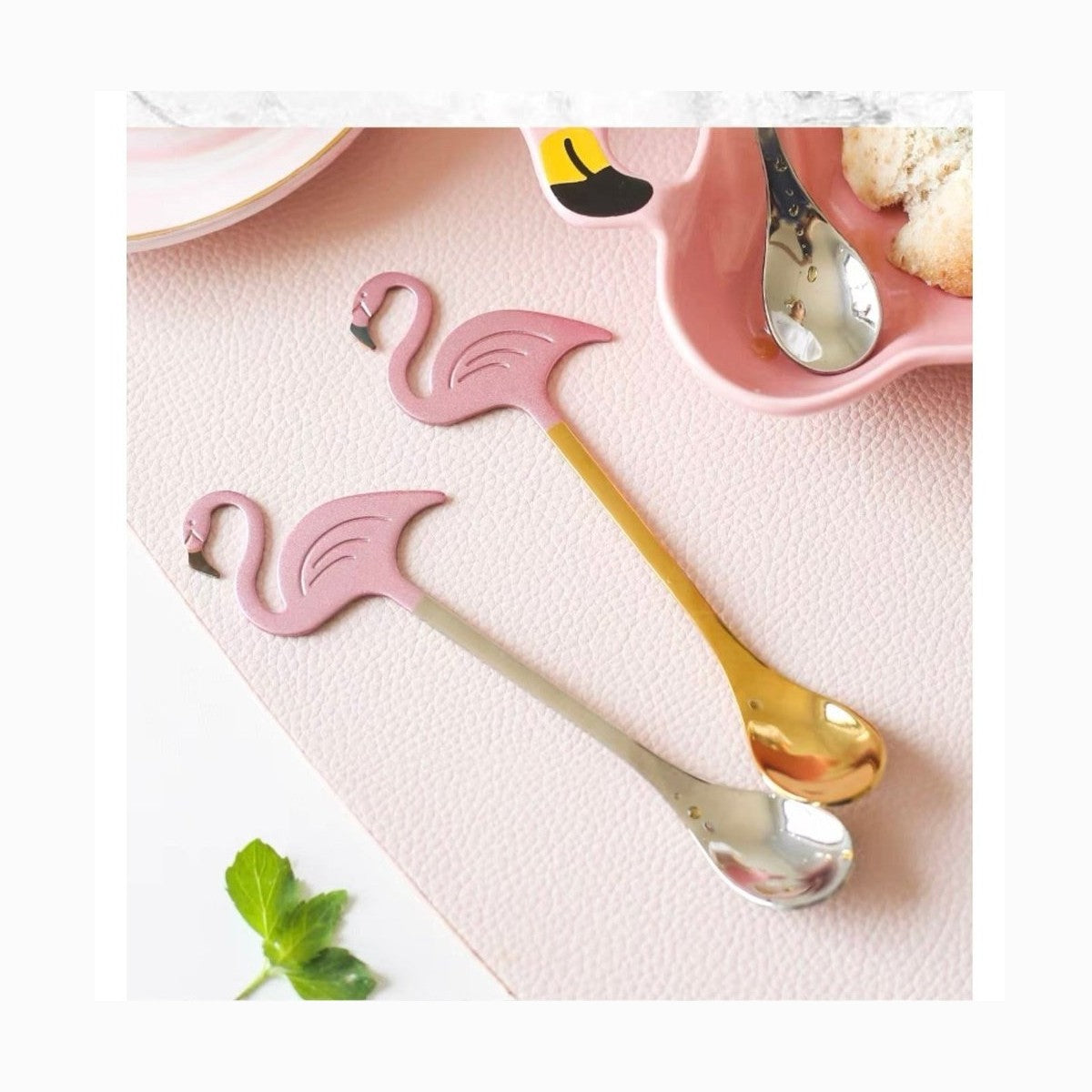 Flamingo Shaped Coffee Spoons-Furever Adorable