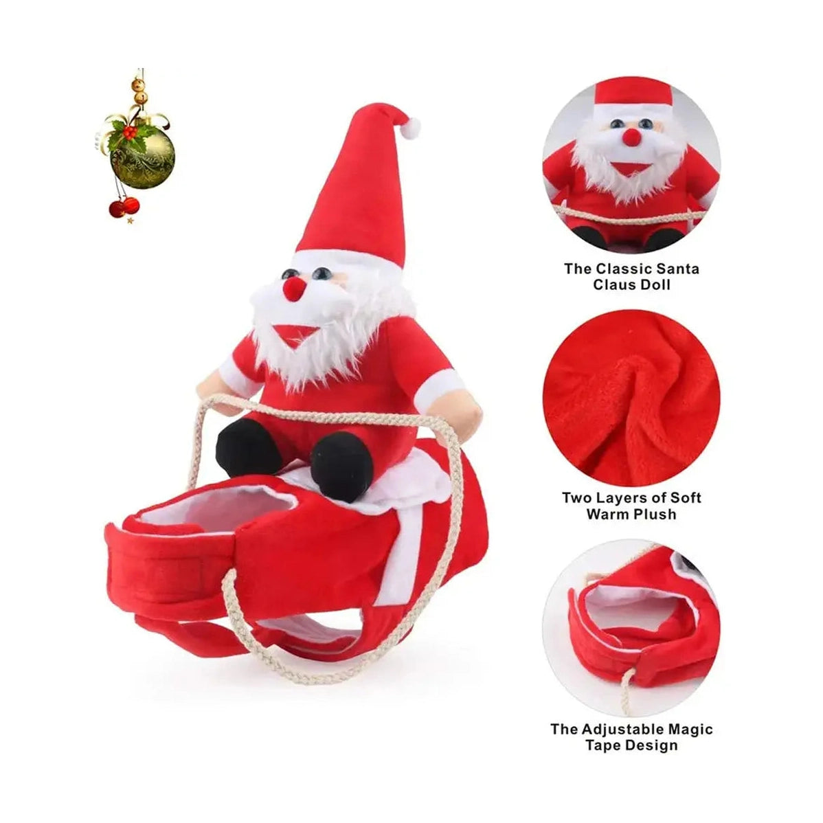 Funny Christmas Dog Rider Costume-Furever Adorable