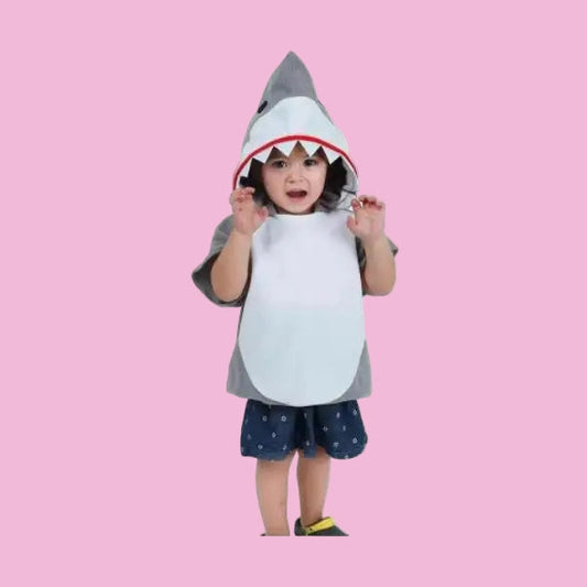 Halloween Child Kids Boy Girl New Year Carnival Party Shark Cos Clothing Funny Shark Animals Cosplay Costumes Furever Adorable