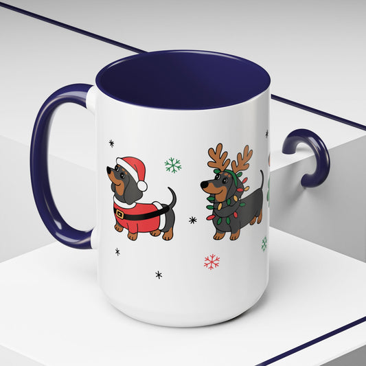 Mug Christmas Festive Dachshund Furever Adorable
