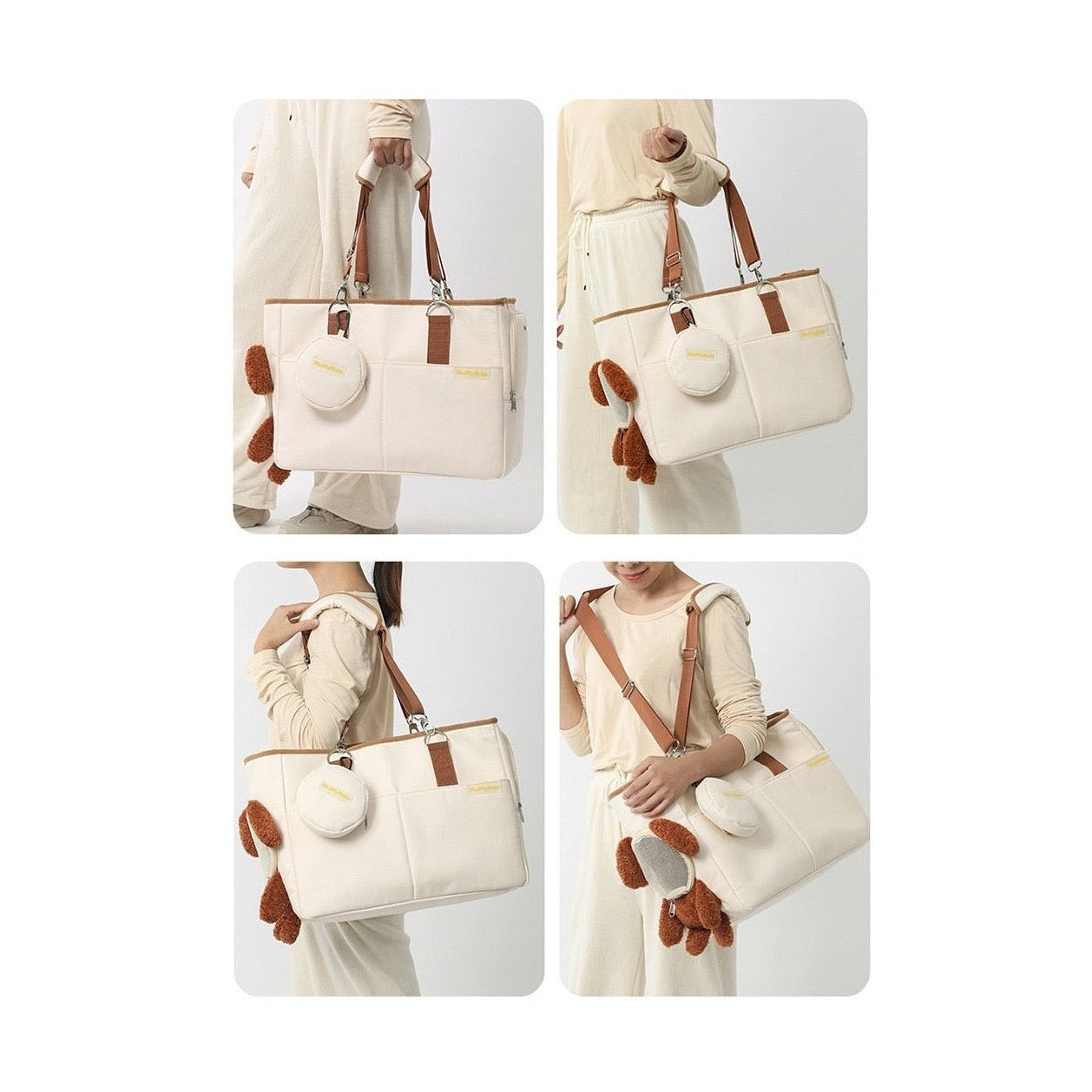 Multi-Functional Pet Travel Carrier: Spacious Outdoor Shoulder Bag-Furever Adorable