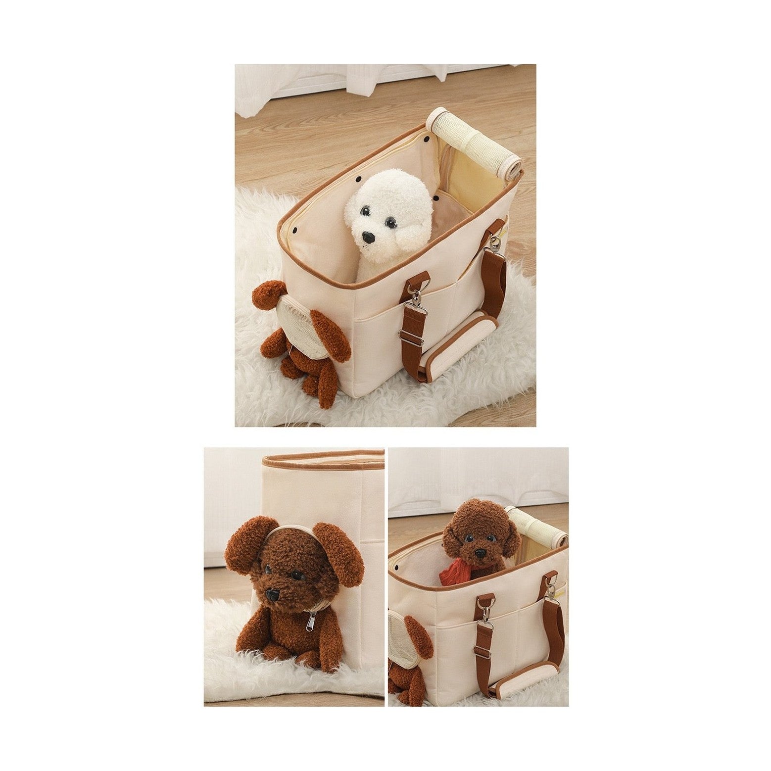 Multi-Functional Pet Travel Carrier: Spacious Outdoor Shoulder Bag-Furever Adorable