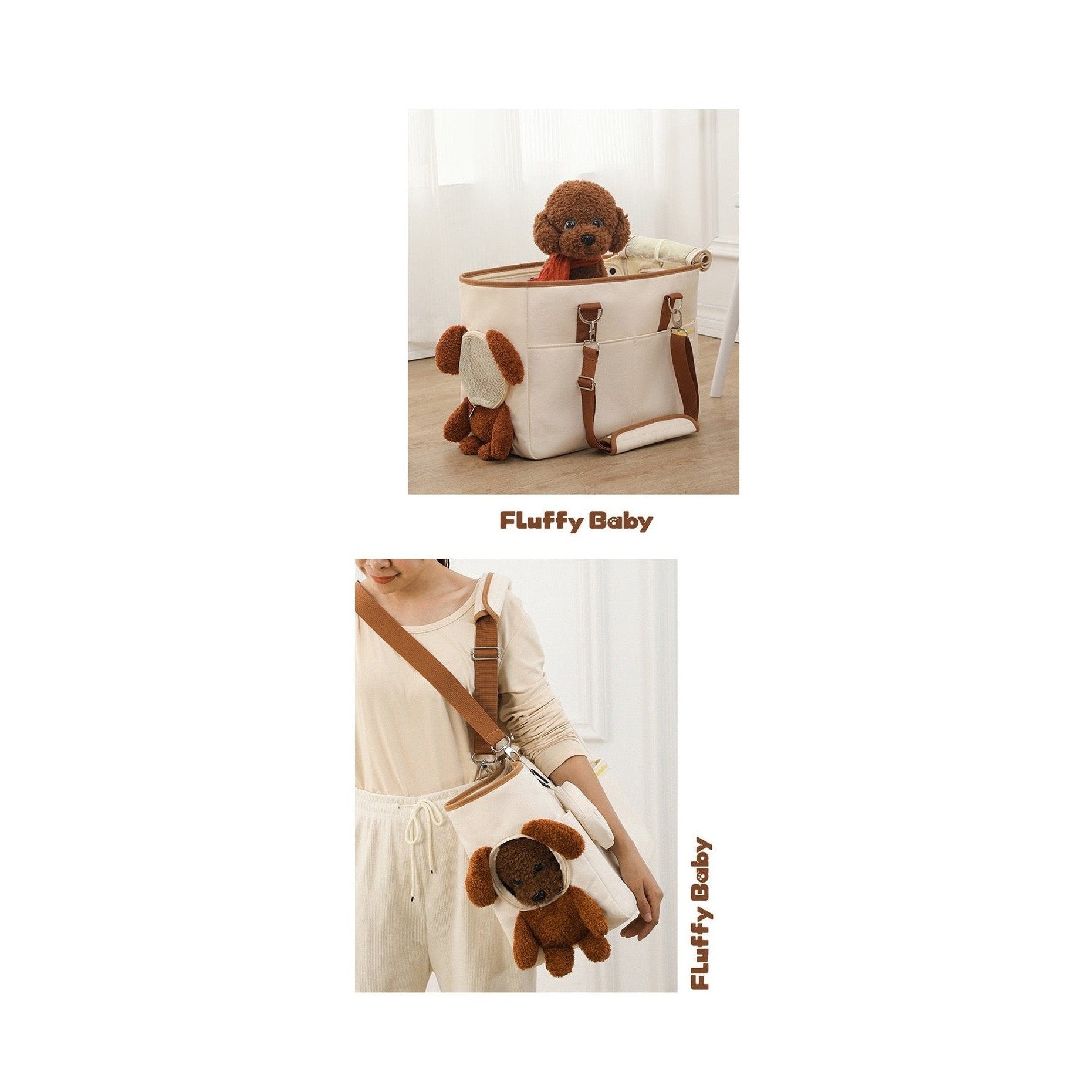 Multi-Functional Pet Travel Carrier: Spacious Outdoor Shoulder Bag-Furever Adorable
