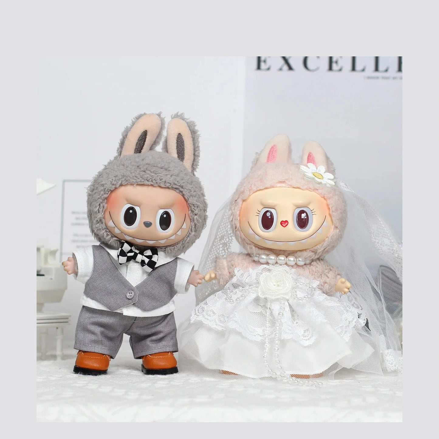 OUTFIT ONLY Labubu Wedding Outfits Furever Adorable