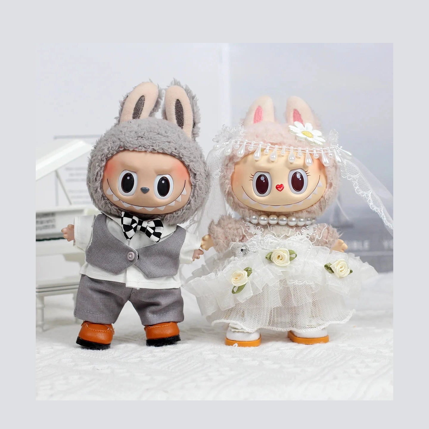 OUTFIT ONLY Labubu Wedding Outfits Furever Adorable
