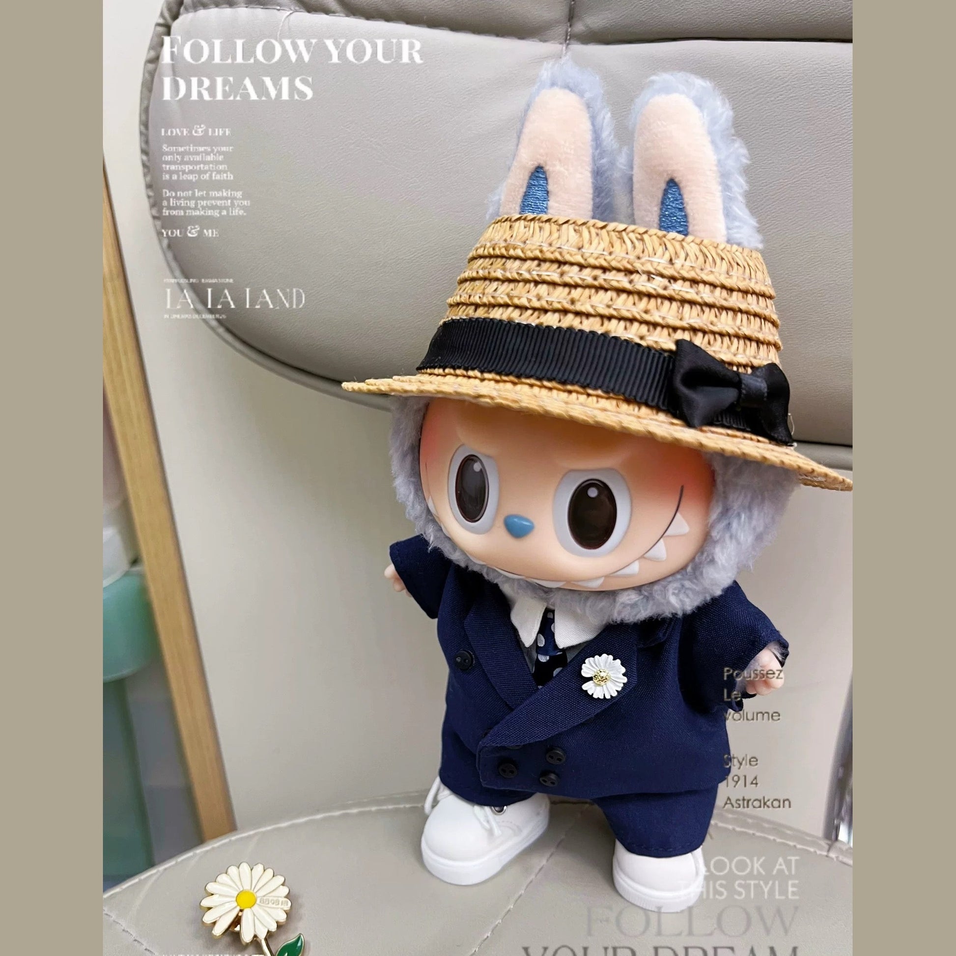 OUTFIT ONLY Labubu’s G-Dragon Outfit NAVY Furever Adorable